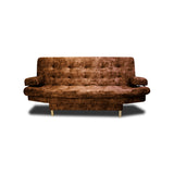 Sofá Cama Blum Camel 185x90cm Reclinable de Tela Amigable con Mascotas de Tres Puestos con Apoya Brazos - SOFAS Y POLTRONAS | Bylmo