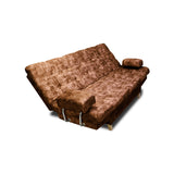 Sofá Cama Blum Camel 185x90cm Reclinable de Tela Amigable con Mascotas de Tres Puestos con Apoya Brazos - SOFAS Y POLTRONAS | Bylmo