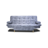 Sofá Cama Blum Blanco Nieve 185x90cm Reclinable de Tela Amigable con Mascotas de Tres Puestos con Apoya Brazos - SOFAS Y POLTRONAS | Bylmo