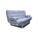 Sofá Cama Blum Blanco Nieve 185x90cm Reclinable de Tela Amigable con Mascotas de Tres Puestos con Apoya Brazos - SOFAS Y POLTRONAS | Bylmo