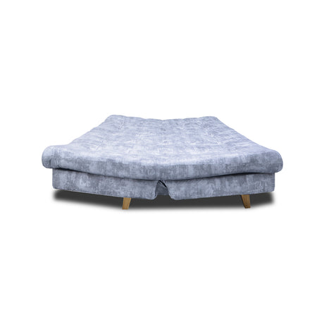 Sofá Cama Kuster Blanco Natural 185x90cm Reclinable de Tela Amigable con Mascotas de Tres Puestos sin Apoya Brazos - SOFAS Y POLTRONAS | Bylmo