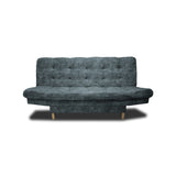Sofá Cama Kuster Acero 185x90cm Reclinable de Tela Amigable con Mascotas de Tres Puestos sin Apoya Brazos - SOFAS Y POLTRONAS | Bylmo
