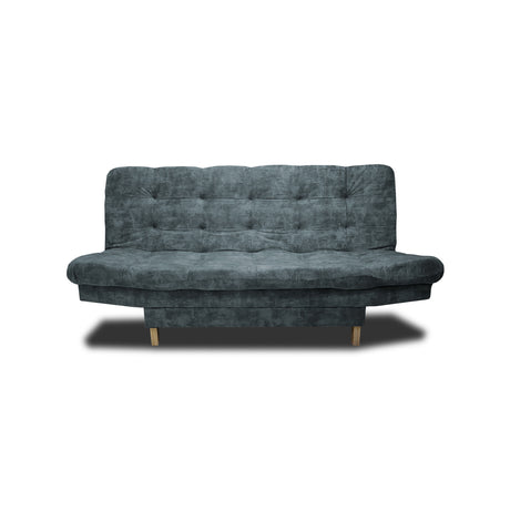 Sofá Cama Kuster Acero 185x90cm Reclinable de Tela Amigable con Mascotas de Tres Puestos sin Apoya Brazos - SOFAS Y POLTRONAS | Bylmo