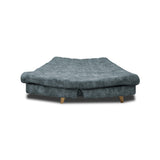 Sofá Cama Kuster Acero 185x90cm Reclinable de Tela Amigable con Mascotas de Tres Puestos sin Apoya Brazos - SOFAS Y POLTRONAS | Bylmo
