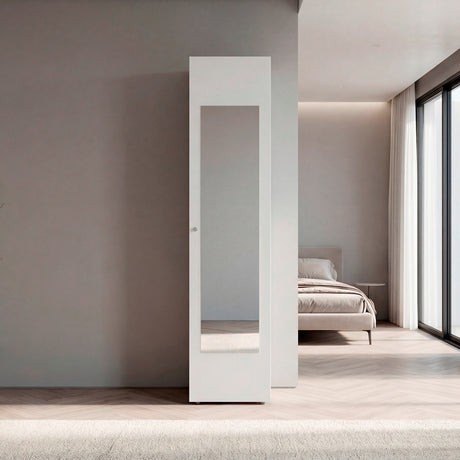 Closet Home dreams Blanco 40x170cm con Una Puerta y con Espejo - CLOSETS | Bylmo
