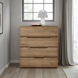 Cajonera Zoe Fresno 80x89.1cm de Cuatro Hileras con Cuatro Cajones - CAJONERAS Y COMODAS | Bylmo