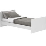 Cuna 4 en 1 Arcangel Blanco 132x90cm con Cabecero y con Colchón Infantil - CAMAS | Bylmo