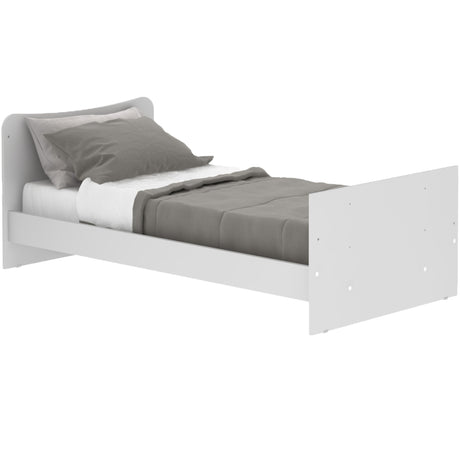 Cuna 4 en 1 Arcangel Blanco 132x90cm con Cabecero y con Colchón Infantil - CAMAS | Bylmo