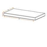 Cuna 3 en 1 Elsa Blanco 133x80cm con Cabecero y con Colchón Infantil - CAMAS | Bylmo
