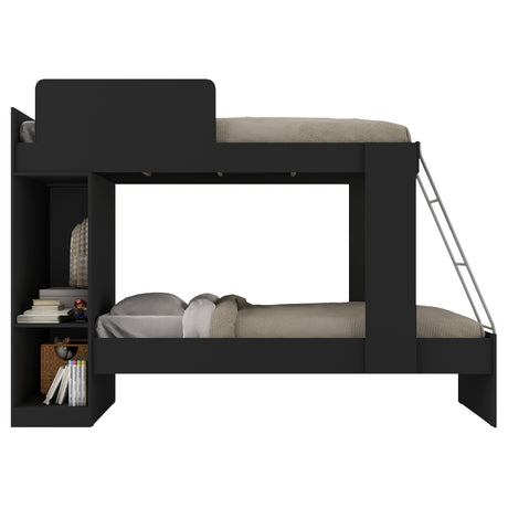 Camarote Tokio Negro 85x165cm con Cabecero sin Colchón y con Almacenamiento - CAMAS | Bylmo