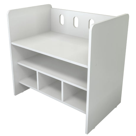 Cama Cuna Colecho Blanco 71x68cm con Cabecero con Colchón Infantil y con Almacenamiento - CAMAS | Bylmo