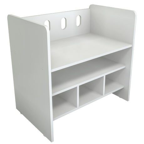 Cama Cuna Colecho Blanco 71x68cm con Cabecero con Colchón Infantil y con Almacenamiento - CAMAS | Bylmo