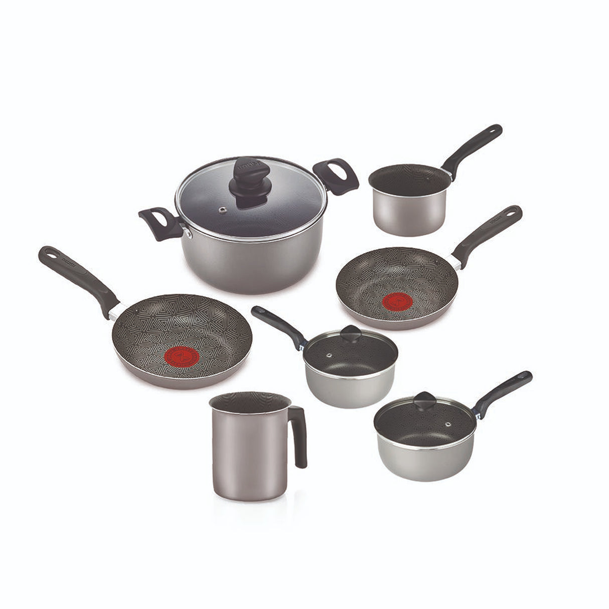 Batería de Cocina Imusa Talent Plateado 30x28cm de 10 Piezas Antiadherente - OLLAS Y SARTENES | Bylmo