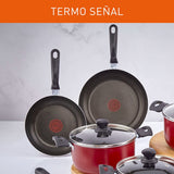 Batería de Cocina Imusa Colors Rojo 42x29.5cm de 11 Piezas Antiadherente - OLLAS Y SARTENES | Bylmo