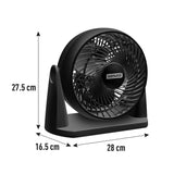 Ventilador 3 en 1 Samurai Compact Force Negro 28x27.5cm de 3 Velocidades - VENTILADORES | Bylmo