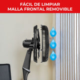 Ventilador de Piso Samurai Ultra Silence Negro 50x135.4cm de 4 Velocidades y con Oscilación - VENTILADORES | Bylmo