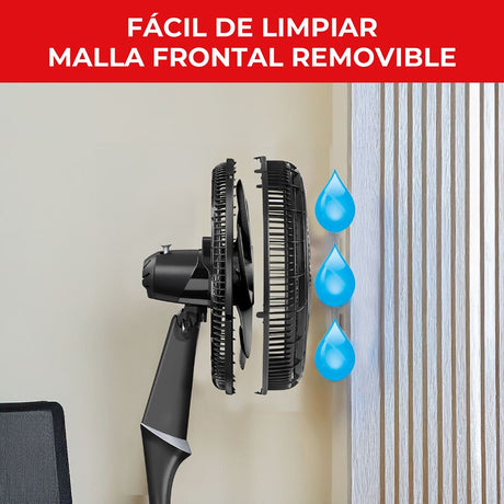 Ventilador de Piso Samurai Ultra Silence Negro 50x135.4cm de 4 Velocidades y con Oscilación - VENTILADORES | Bylmo