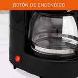 Cafetera Eléctrica Imusa Café City Negro 15.5x27.3cm para Seis Tazas con Sistema Antigoteo - CAFETERAS ELECTRICAS | Bylmo