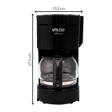 Cafetera Eléctrica Imusa Café City Negro 15.5x27.3cm para Seis Tazas con Sistema Antigoteo - CAFETERAS ELECTRICAS | Bylmo