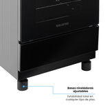 Estufa Challenger Cucina Negro 60x93cm de Gas Propano con Cuatro Quemadores - ESTUFAS | Bylmo
