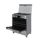 Estufa Challenger Cucina Gris 76x93cm de Gas Natural con Cinco Quemadores y con Temporizador - ESTUFAS | Bylmo