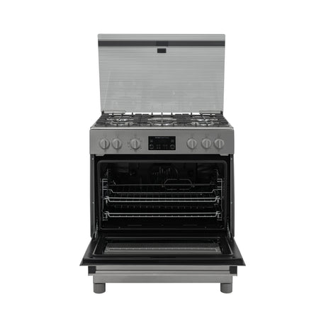 Estufa Challenger Cucina Gris 76x93cm de Gas Natural con Cinco Quemadores y con Temporizador - ESTUFAS | Bylmo