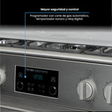 Estufa Challenger Cucina Gris 76x93cm de Gas Natural con Cinco Quemadores y con Temporizador - ESTUFAS | Bylmo