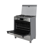 Estufa Challenger Cucina Gris 76x93cm de Gas Propano con Cinco Quemadores y con Temporizador - ESTUFAS | Bylmo