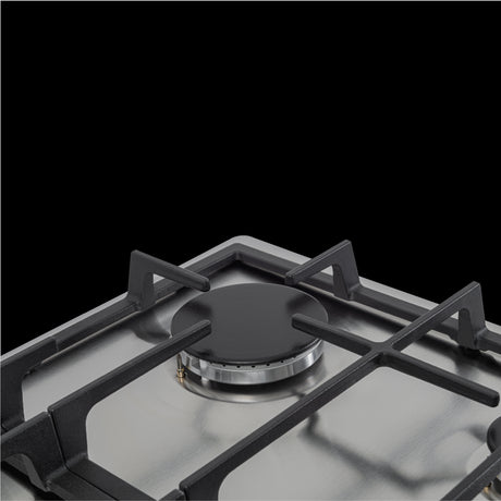 Estufa de Empotrar Challenger Alpha Gris y Negro 58.2x51.2cm de Gas Natural con Cuatro Quemadores - ESTUFAS DE EMPORTRAR Y CUBIERTAS | Bylmo