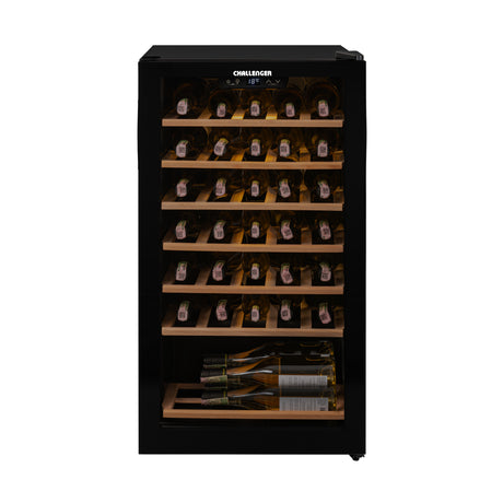 Cava de Vino Challenger Negro 48x87cm de 85 Litros y con Pantalla Digital - NEVERAS | Bylmo