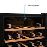 Cava de Vino Challenger Negro 48x87cm de 85 Litros y con Pantalla Digital - NEVERAS | Bylmo