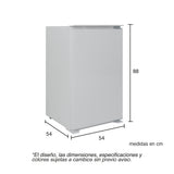 Nevera de Empotrar Challenger Blanco 54x88cm de 122 Litros con Congelador - NEVERAS | Bylmo