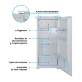 Nevera de Empotrar Challenger Blanco 54x123.2cm de 185 Litros con Congelador - NEVERAS | Bylmo