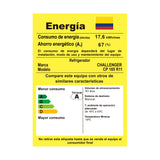 Nevera de Empotrar Challenger Blanco 54x123.2cm de 185 Litros con Congelador - NEVERAS | Bylmo