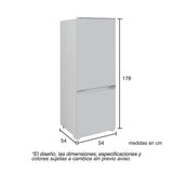 Nevera de Empotrar Challenger Blanco 54x178cm de 256 Litros con Congelador y con Pantalla Digital - NEVERAS | Bylmo