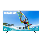 Televisor Challenger Google TV Negro 144.7x84.2cm de 65" Pulgadas Smart QLED 4K con Wifi Integrado y con Bluetooth