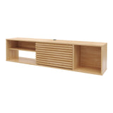 Mesa para TV Flotante Nori Panela 160x37cm para TV Hasta 65" Pulgadas con Un Compartimiento - MUEBLES DE TV | Bylmo