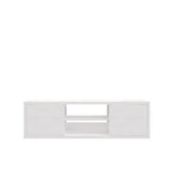 Mesa para TV Flotante Good Blanco 120x35cm para TV Hasta 50" Pulgadas con Dos Compartimientos - MUEBLES DE TV | Bylmo