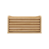 Mesa de Noche Flotante Nori Miel 43x23cm con Un Cajón y Un Compartimiento - MESAS DE NOCHE | Bylmo