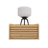 Mesa de Noche Flotante Nori Miel 43x23cm con Un Cajón y Un Compartimiento - MESAS DE NOCHE | Bylmo