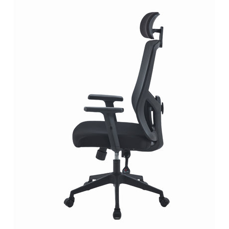 Silla Gerencial Duty Negro 48x119cm Giratoria con Espaldar Reclinable Soporte Lumbar y Apoya Cabezas - SILLAS DE OFICINA | Bylmo