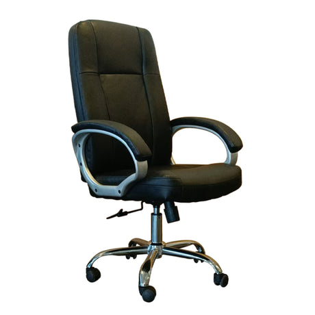 Silla Gerencial Tayrona Negro 54x121cm Giratoria con Espaldar y con Apoya Cabezas - SILLAS DE OFICINA | Bylmo