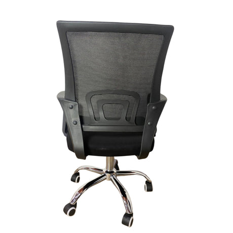 Silla de Oficina Libertad Negro 49x98cm Giratoria con Espaldar - SILLAS DE OFICINA | Bylmo
