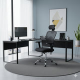 Silla de Oficina Negro 48x128cm Giratoria con Espaldar Reclinable y con Apoya Cabezas - SILLAS DE OFICINA | Bylmo