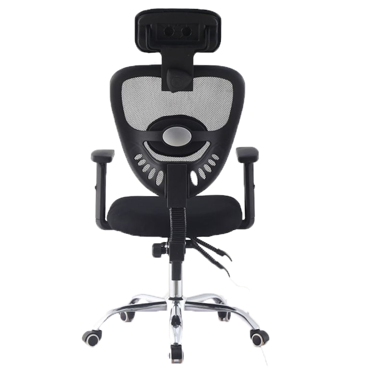 Silla de Oficina Negro 48x128cm Giratoria con Espaldar Reclinable y con Apoya Cabezas - SILLAS DE OFICINA | Bylmo