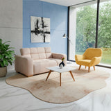 Sala Miami Beige y Mostaza 171x81cm de Tres Puestos y con Apoya Brazos - SOFAS Y POLTRONAS | Bylmo