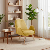 Poltrona Sibu Mostaza y Matiz Natural 77x79cm de Un Puestos y con Apoya Brazos - SOFAS Y POLTRONAS | Bylmo
