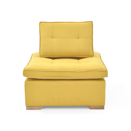 Poltrona Ventury Mostaza y Matiz Caoba 83x86cm de Un Puestos y Sin Apoya Brazos - SOFAS Y POLTRONAS | Bylmo