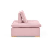 Set x 2 Poltronas Ventury Rosa y Matiz Caoba 83x86cm de Dos Puestos y Sin Apoya Brazos - SOFAS Y POLTRONAS | Bylmo