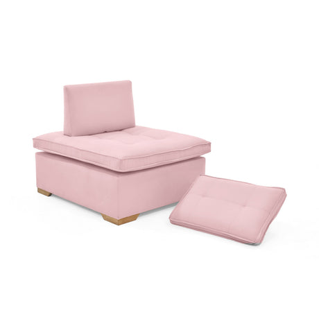 Set x 2 Poltronas Ventury Rosa y Matiz Caoba 83x86cm de Dos Puestos y Sin Apoya Brazos - SOFAS Y POLTRONAS | Bylmo